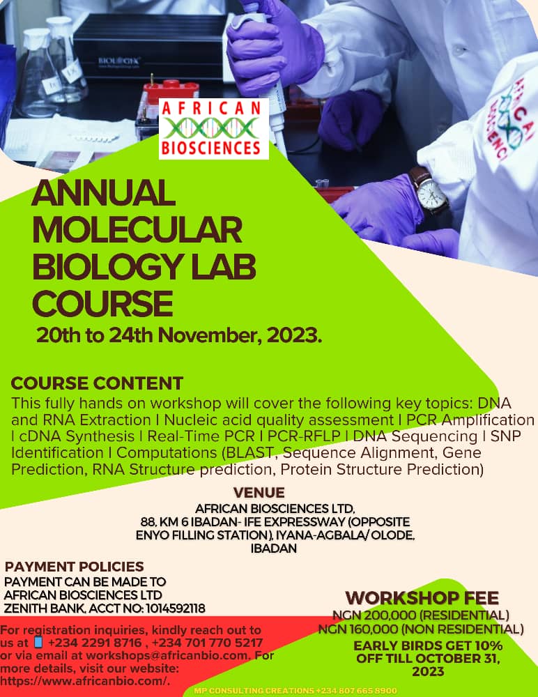 African Biosciences November Biological Course
